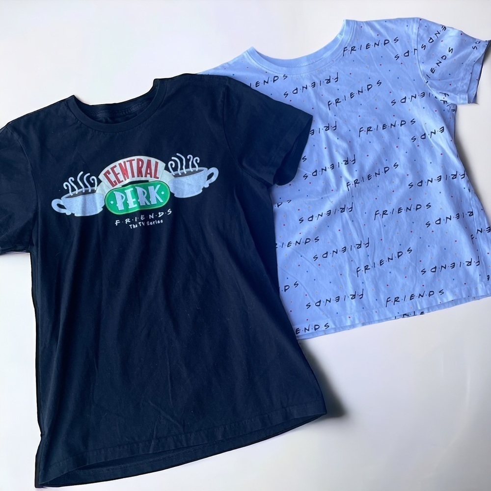 Set of Two F•R•I•E•N•D•S Short Sleeve Tees Size Small